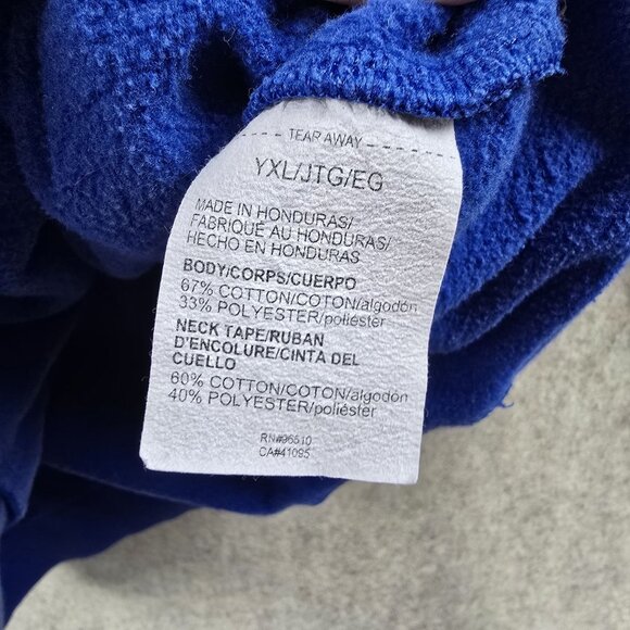 Under Armour Youth YXL Blue ColdGear Hoodie Sweatshirt - Picture 4 of 7